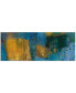 Reedy Blue I Frameless Free Floating Tempered Art Glass Abstract Wall Art by EAD Art Coop, 63" x 24" x 0.2"