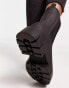 Фото #8 товара Schuh Wide Fit Amaya split sole chunky calf boots in black