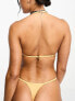 Фото #7 товара Weekday Jet halter bikini top in yellow