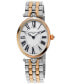 ფოტო #1 პროდუქტის Women's Swiss Art Deco Two-Tone Stainless Steel Bracelet Watch 30x25mm
