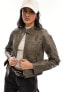 Cotton:On PU jacket in vintage brown 50 - фото #1