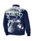 Фото #4 товара Men's NFL X Staple Navy Seattle Seahawks Embroidered Reversable Nylon Jacket