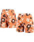 Men's Texas Orange Texas Longhorns Floral Volley Logo Swim Trunks
