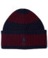 Фото #1 товара Men's Rugby Striped Cuff Big Beanie