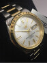Фото #4 товара Мужские наручные часы с серебряным золотым браслетом Seiko SNKE04 Series 5 36MM