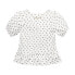 Фото #1 товара Girls Organic Bubble Sleeve Knit Peplum Top