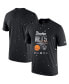 Men's Black Brooklyn Nets Courtside Splatter T-shirt