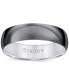 Men's Titan Wedding Band in Black & White Titanium