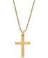 ფოტო #1 პროდუქტის Engraved Cross 20" Pendant Necklace in 14k Gold