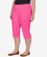 Фото #4 товара Plus Size Pull-On Tech Clam Digger Capri Pants