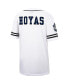 Men's White, Navy Georgetown Hoyas Free Spirited Baseball Jersey Бело-синий, L - фото #4