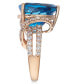 Фото #8 товара Deep Sea Blue Topaz (9 ct. t.w.) & Nude Diamonds (1-3/4 ct. t.w.) Ring in 14k Rose Gold