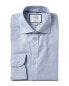 Фото #1 товара Charles Tyrwhitt Non-Iron Pow Check Extra Slim Fit Shirt Men's 17.5" - 36" Sing