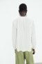 Фото #10 товара Блуза из ткани с блестящей нитью со сборками на плечах ZARA
