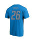 Фото #2 товара Men's Jahmyr Gibbs Blue Detroit Lions Big and Tall Player Name and Number T-shirt