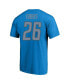 Men's Jahmyr Gibbs Blue Detroit Lions Big and Tall Player Name and Number T-shirt