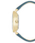 ფოტო #2 პროდუქტის Women's Blue Strap Watch 36mm Gift Set, Created for Macy's