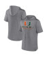 Фото #2 товара Men's Heather Gray Miami Hurricanes Modern Stack Hoodie T-shirt