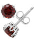 Rhodolite Garnet Stud Earrings (1-1/5 ct. t.w.) in Sterling Silver (Also in Opal, Citrine, White Topaz, Peridot, Aquamarine, and Amethyst)