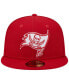 Фото #3 товара Men's Scarlet Tampa Bay Buccaneers Super Bowl XXXVII Main Patch 59FIFTY Fitted Hat
