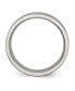 ფოტო #2 პროდუქტის Titanium Brushed Black Enamel Flat Wedding Band Ring