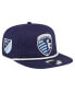 ფოტო #1 პროდუქტის Men's Navy Sporting Kansas City The Golfer Kickoff Collection Adjustable Hat