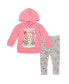 ფოტო #1 პროდუქტის JJ Fleece Pullover Hoodie and Pants Outfit Set Toddler| Child Girls