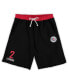 Фото #1 товара Men's Kawhi Leonard Black LA Clippers Big and Tall French Terry Name and Number Shorts
