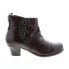 Miz Mooz Fox 292202 Womens Brown Leather Zipper Ankle & Booties Boots 6