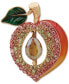 ფოტო #1 პროდუქტის Gold-Tone Crystal Enamel Fruit Pin