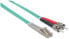 Фото #10 товара Intellinet Fiber Optic Patch Cable - OM3 - ST/LC - 10m - Aqua - Duplex - Multimode - 50/125 µm - LSZH - Fibre - Lifetime Warranty - Polybag - 10 m - OM3 - ST - LC