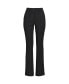 Фото #1 товара Брюки для женщин Lands' End High Rise Bi Stretch Pintuck Boot Cut - черные