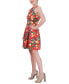 Фото #7 товара Petite Printed High-Neck Sleeveless Fit & Flare Dress