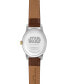 Фото #3 товара Часы ewatchfactory Women's Disney Star Wars Child Brown Leather 38mm