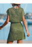 Фото #2 товара Women's Storyteller Cutout V-Neck Cover-Up Dress