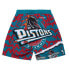 MITCHELL & NESS NBA JUMBOTRON 2.0 SUBLIMATED SHORTS DETROIT PISTONS