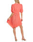 Фото #3 товара Bcbgmaxazria Pleated Cocktail Dress Women's Orange 2