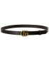 Gucci Double G Thin Leather Belt Men's