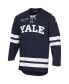 Фото #2 товара Men's Navy Yale Bulldogs UA Replica Hockey Jersey