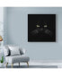 Lori Hutchison 'Black Cat Centered' Canvas Art - 18" x 18"