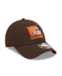 ფოტო #2 პროდუქტის Men's Brown Cleveland Browns Framed AF 9FORTY Snapback Hat