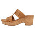 Фото #3 товара Baretraps Blenda Perforated Wedge Womens Beige Casual Sandals BT-S2311037-012-2