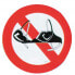 Фото #1 товара ERREGRAFICA No Bra On Board Adhesive Sign