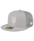 Фото #1 товара Men's Gray New York Mets 2023 On-Field Batting Practice 59FIFTY Fitted Hat