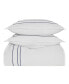 Фото #3 товара Alden White Embroidered 3-Piece Duvet Cover Set, King