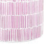 Подсвечник Розовый Стеклянный Цемент 13 x 13 x 20 cm