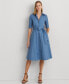 ფოტო #1 პროდუქტის Cotton Shirtdress, Regular & Petite