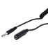 Wentronic Headphone Extension Cable 6.35 mm - coiled cable - 5 m - 6.35mm - Male - 6.35mm - Female - 5 m - Black