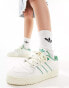 adidas Originals Rivalry low trainers in white and green