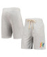 ფოტო #2 პროდუქტის Men's Oatmeal Miami Marlins Mainstream Logo Terry Tri-Blend Shorts